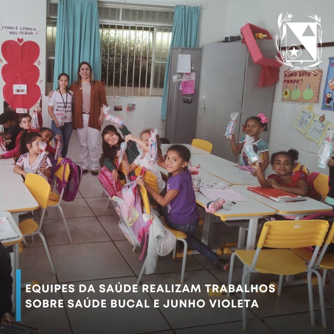 Equipes da saúde realizam trabalhos sobre saúde bucal e junho violeta